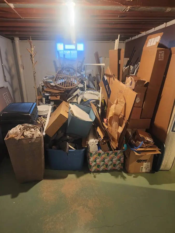 Roll-off dumpster container at job site for Roll Off Dumpster Rental in Magee